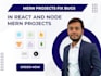 professionally fix bugs in react and node mern projects