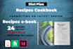 formatting and layout of your recipes book and cookbook