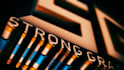 create a cinematic metallic golden logo intro animation