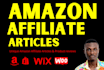 write SEO amazon affiliate blog post, affiliate website content