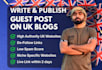 write and publish guest post on high da UK sites, guest posting service
