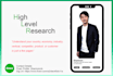 provide high level market research