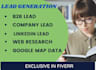 provide lead generation with linkedin and company lead