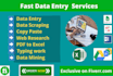 do data entry , copy paste and typing job