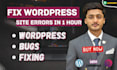 repair wordpress site, theme, or plugin issues quickly in 1 hour