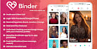create binder tinder dating clone app with admin panel