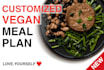 make customized vegan meal plan