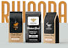 design unique coffee packaging, coffee label and stickers
