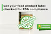 be your fda food labeling compliance consultant and reviewer