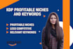 find amazon KDP profitable niches and keywords research