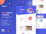 design digital agency landing page