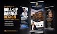 design a professional roll up banner, pull up banner, and retractable banner