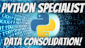 do python web scraping and data consolidation