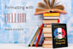 format your manuscript into a beautiful book with vellum