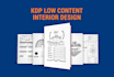 create amazon KDP interior for low content KDP book