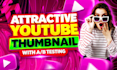 design amazing youtube thumbnail