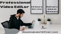 do professional video editing for youtube in just 24 hours