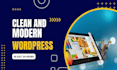 design a clean and modern wordpress website