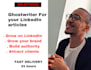 ghostwrite your linkedin articles to attract clients