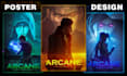 design posters for movies, tv shows or other