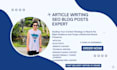 write well researched articles on any topic