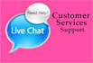 provide live chat support