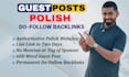 write and publish guest post on high da polish blogs