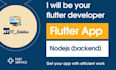 develop your android and IOS app using flutter with nodejs backend
