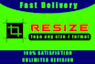 find logo and resize any size and format
