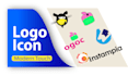 design logo icons for your social media, ecom website, app