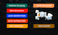 do web automation, web scraping,  data extraction in python scrapy, selenium