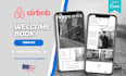 create modern editable airbnb welcome book template canva guide for 5 star hosts