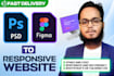 figma to HTML bootstrap, PSD to HTML bootstrap responsive website