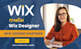 design and redesign wix website