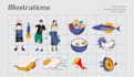 design illustration packging costume type funky