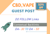 provide quality do follow cbd guest post links