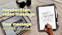 create a digital handwritten video message