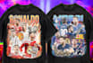 create modern football bootleg tshirt design