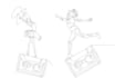 draw an animate line art in 1 day