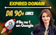 do premium expired domain research linking from da 90 site