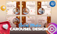 design premium carousel posts for instagram and linkedin