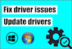 fix driver issues and update your pc drivers