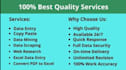 be your reliable virtual assistant for data entry and web research