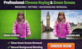 professional vfx rotoscoping, green screen keying, cleanups
