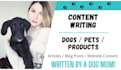 write dog articles and pet blog content