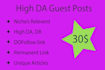 do a guest post, a high quality guest post