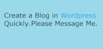 create your blog in wordpress