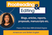 proofread and edit your blogs, articles, reports