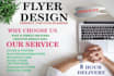 do online design , hotel flyer,any kind of social media post,bouchers design1