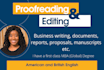 proofread and edit your articles